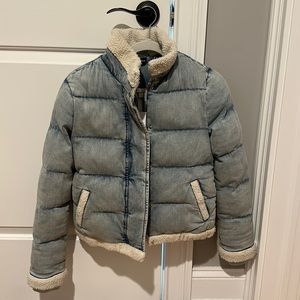 Generation Love Blue and Cream Puffer Jacket